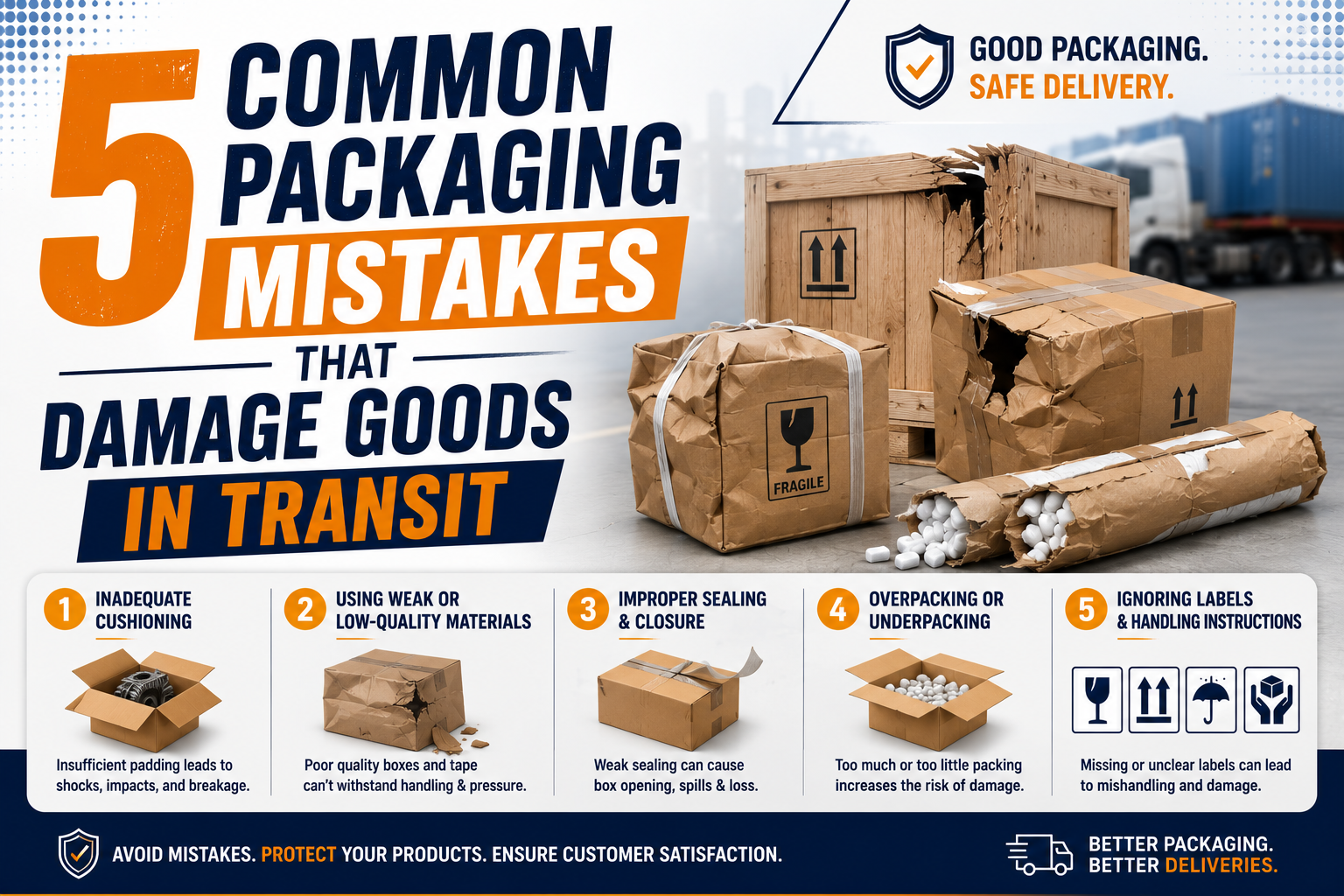 5 Common Packaging Mistakes That Damage Goods in Transit
